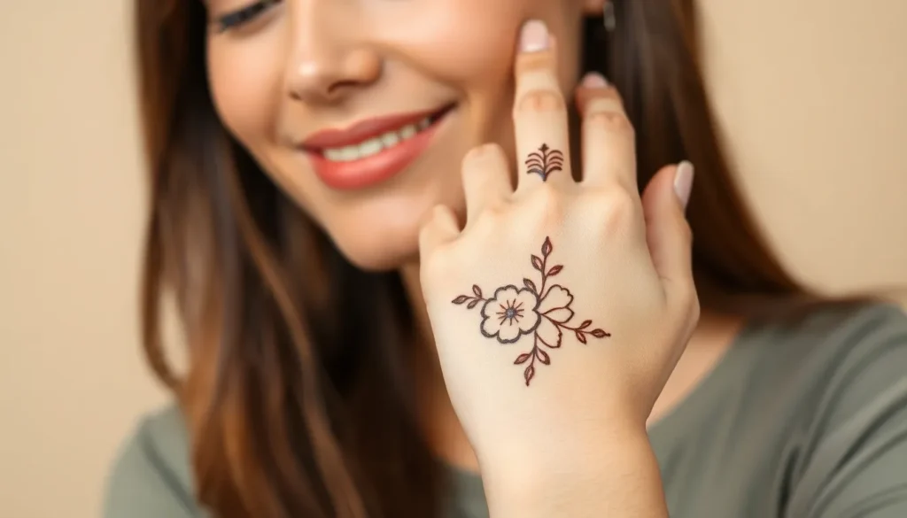minimalist mehndi design